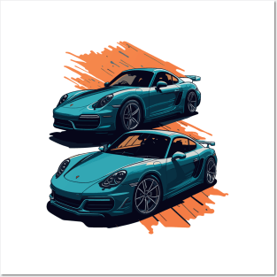 Porsche Cayman Classic Car Posters and Art